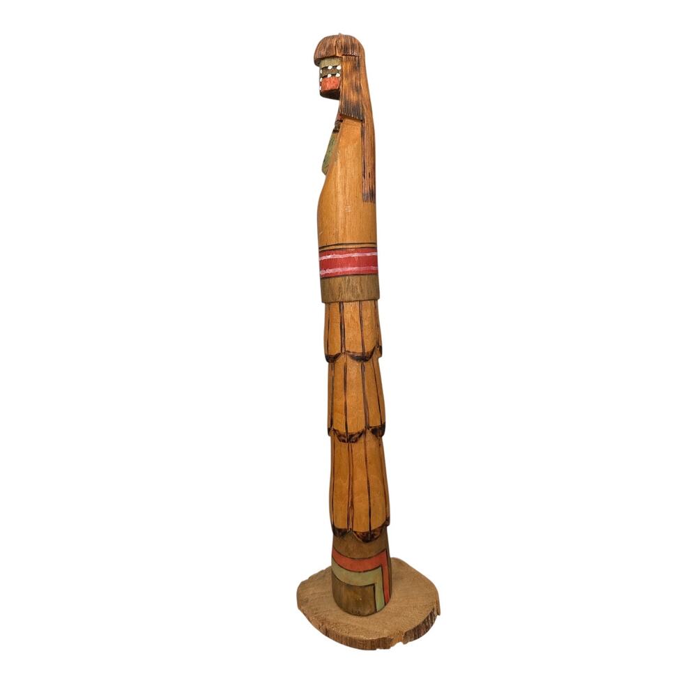 Hand Carved and Painted Southwest Native American Totem Figure - Picture 3 of 10